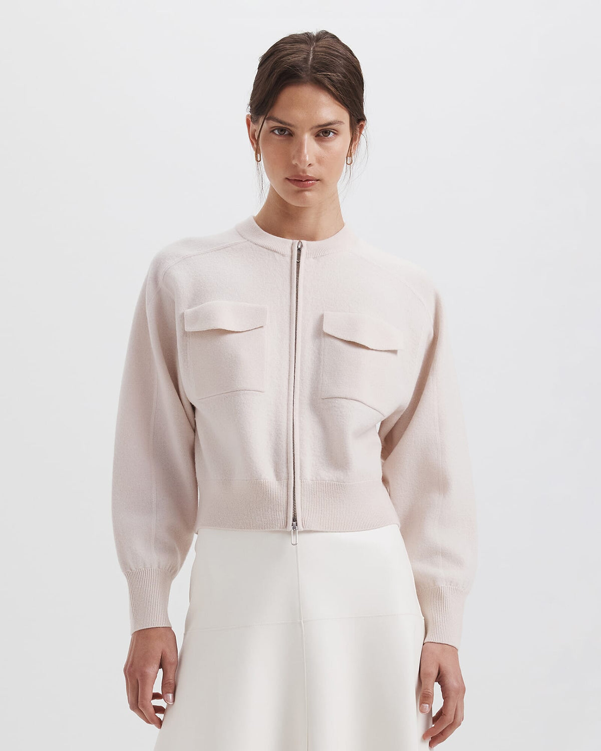 Amaya Boiled Wool Bomber