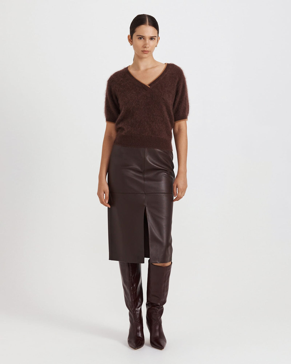 Wynter Wool Cashmere V-Neck Knit