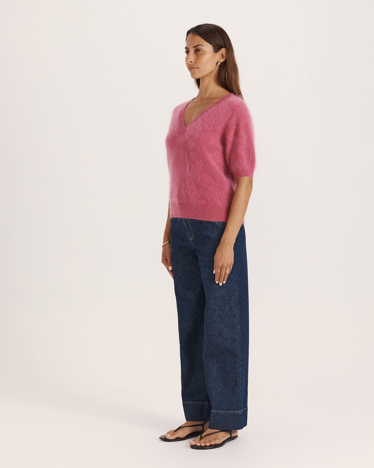 Wynter Wool Cashmere V-Neck Knit