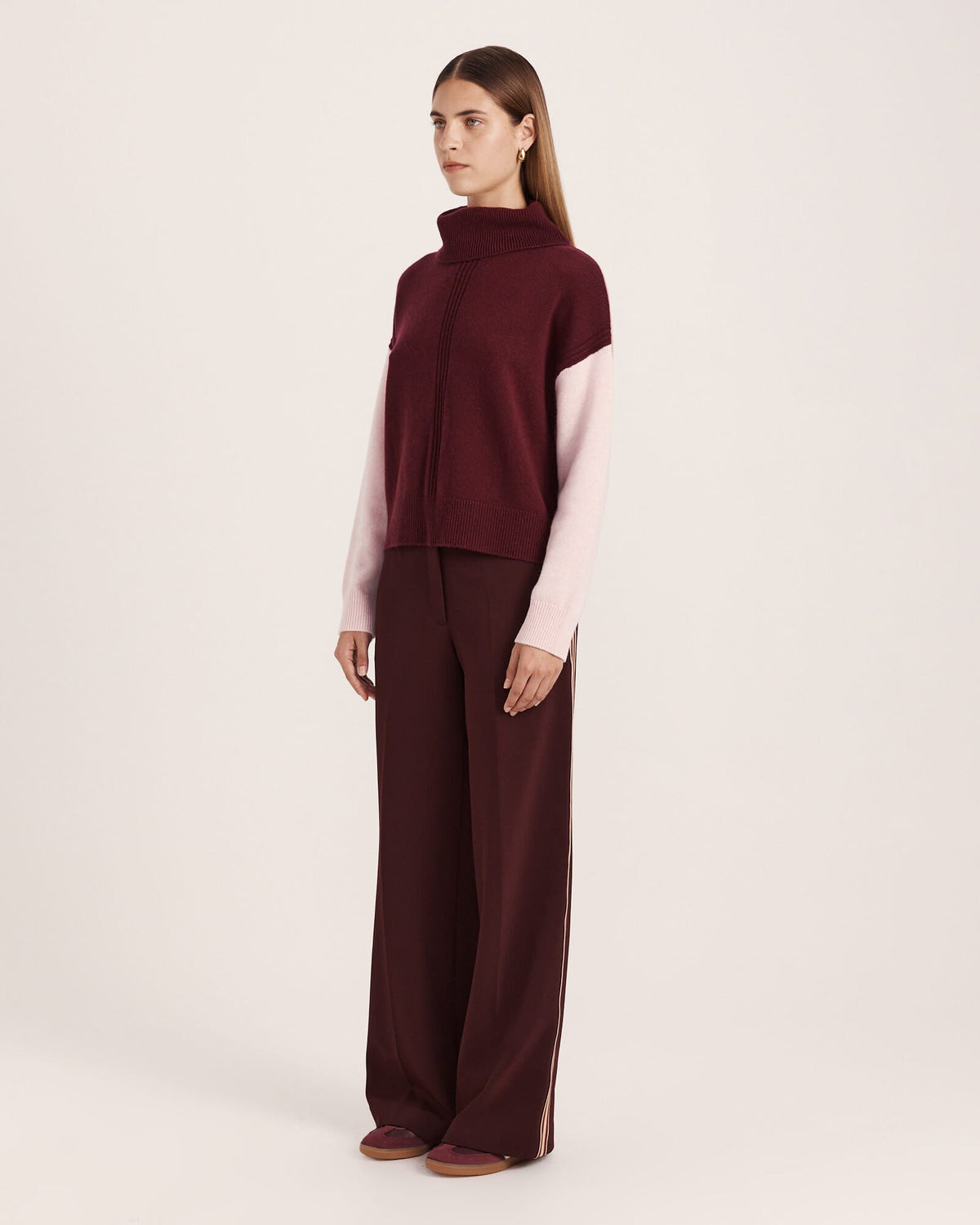 Claudia Wool Colour Block Knit