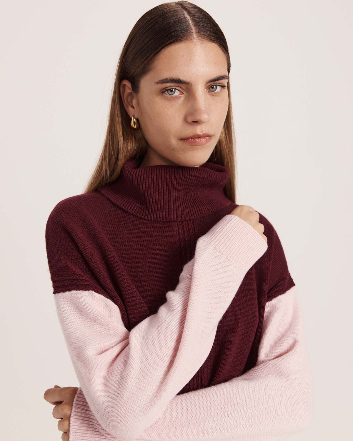 Claudia Wool Colour Block Knit