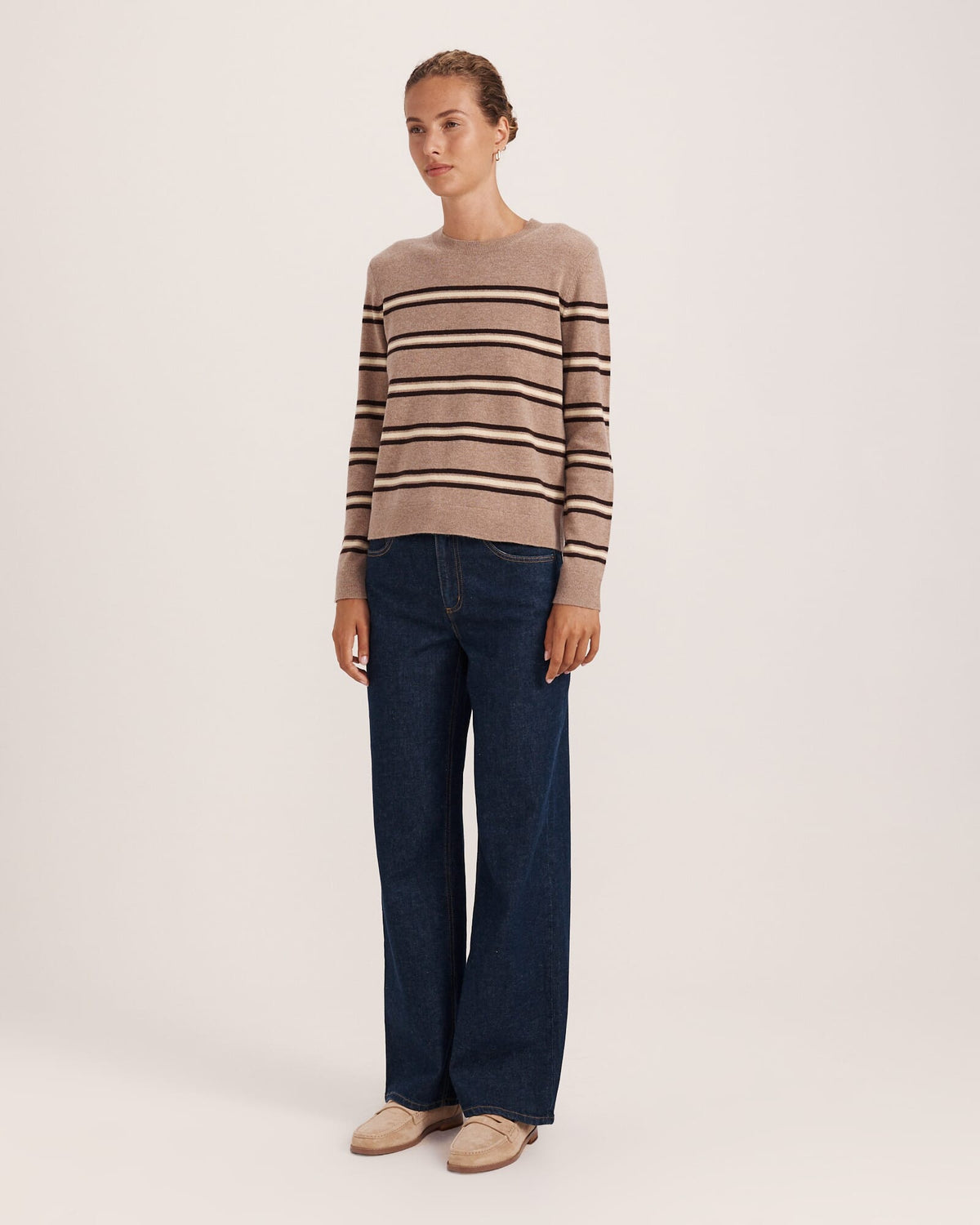 Nora Wool Cashmere Stripe Knit