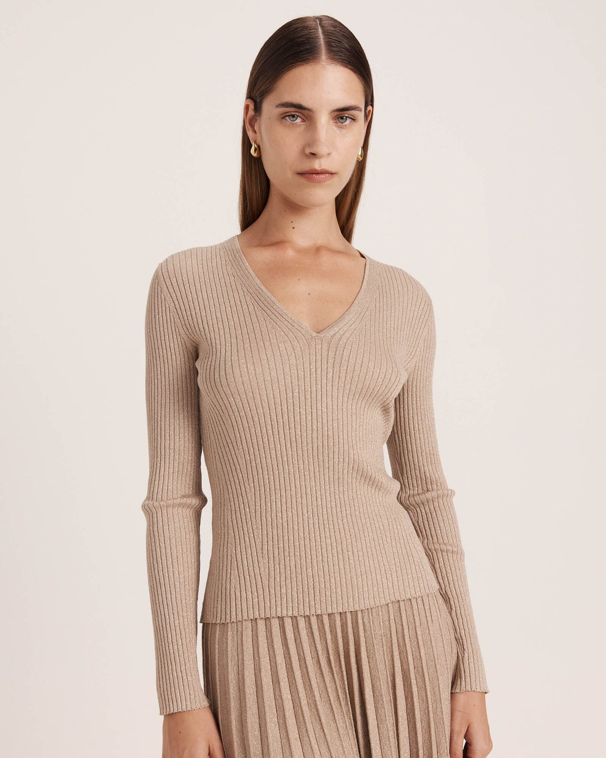 Mariya Sparkling Long Sleeve Top