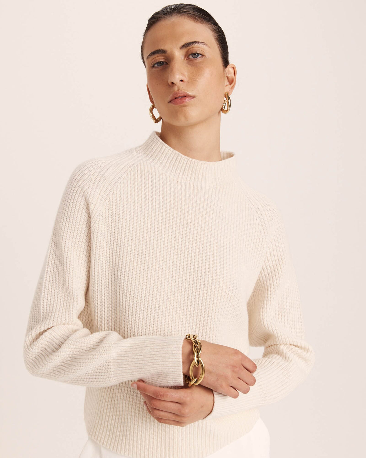 Nora Wool Cashmere Batwing Knit