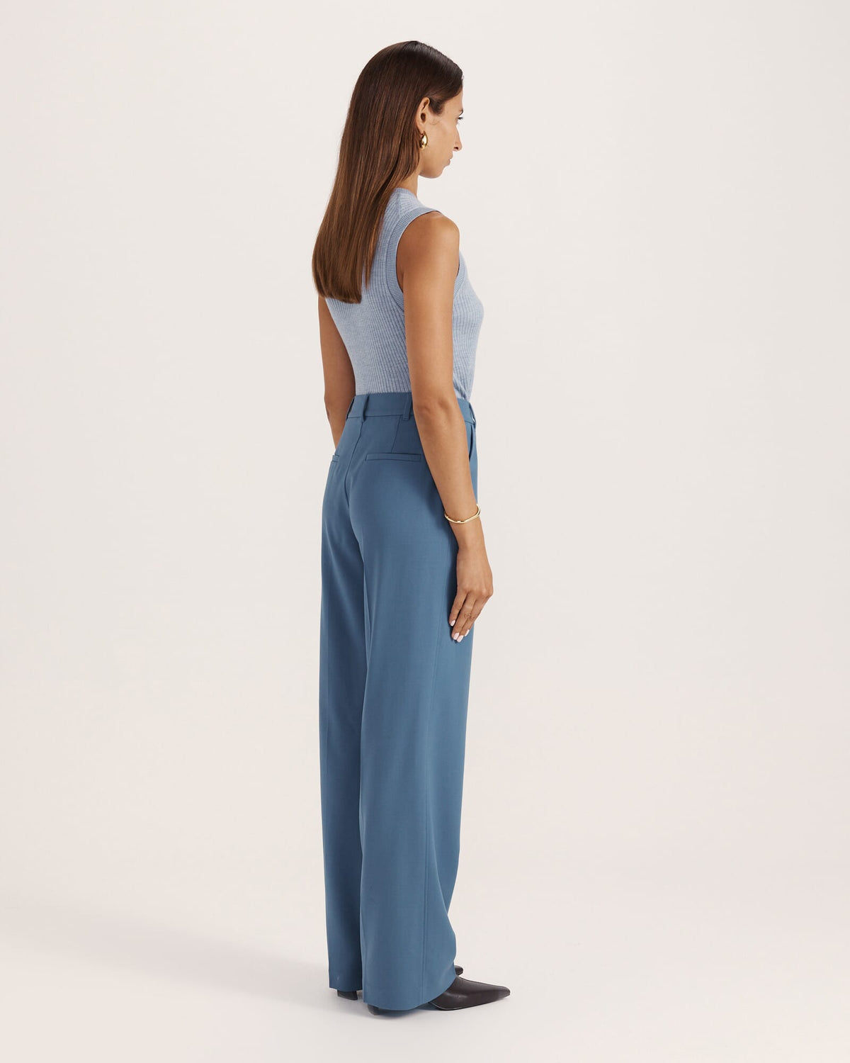 Celeste Wool Straight Leg Pant