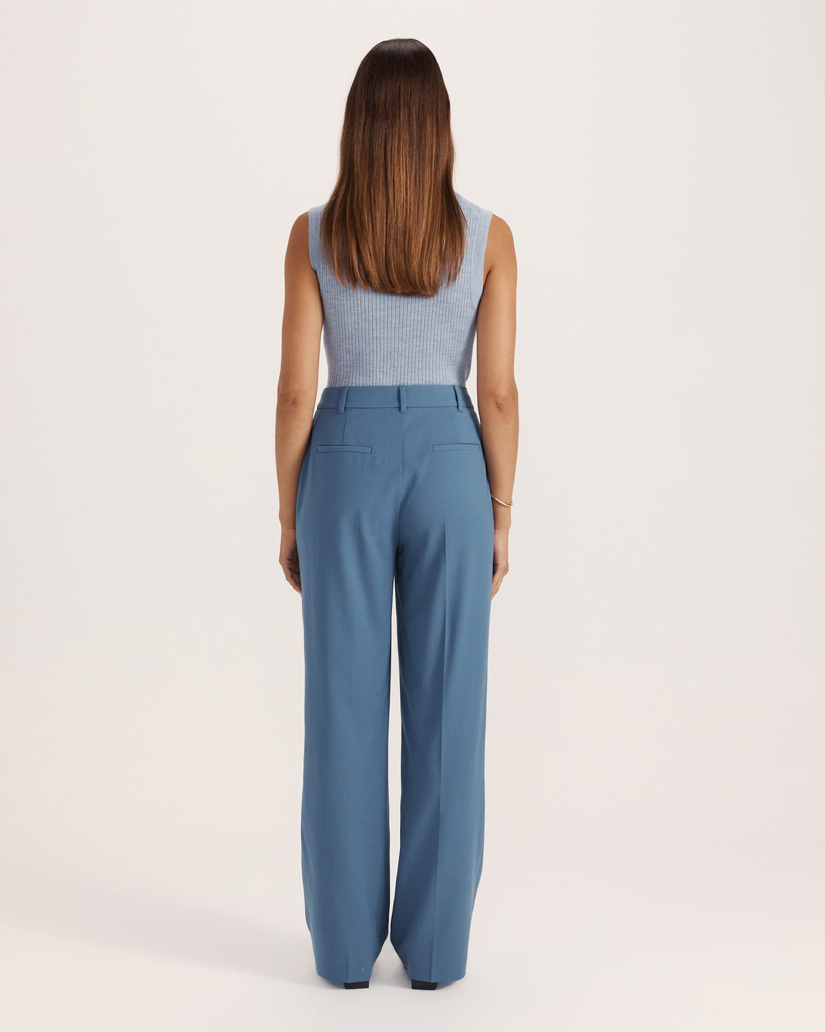 Celeste Wool Straight Leg Pant