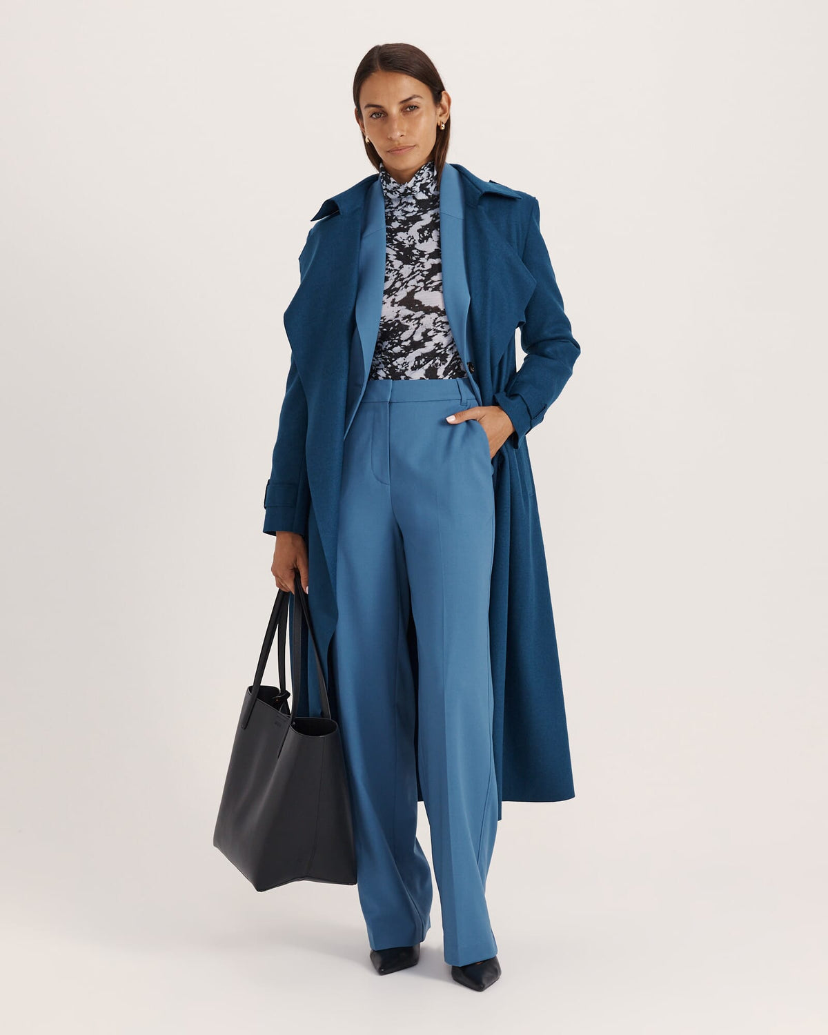 Celeste Wool Straight Leg Pant