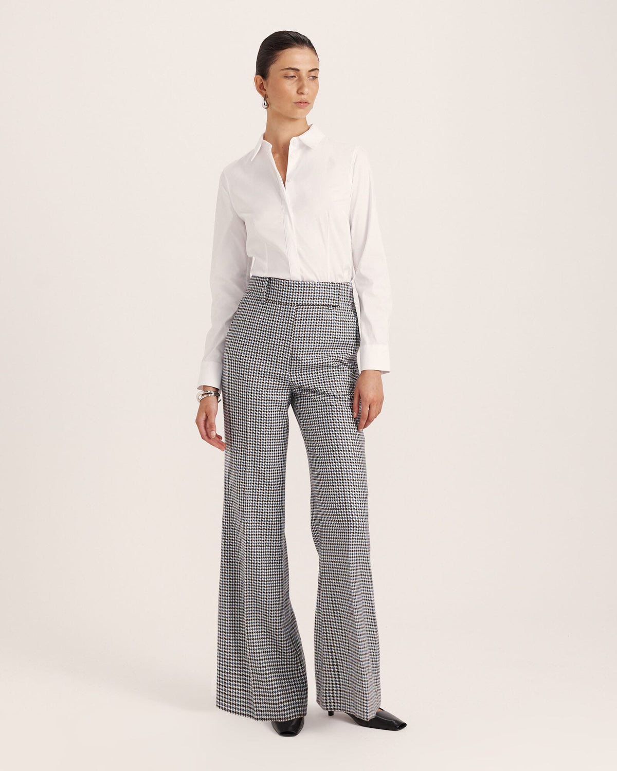 Prudence Wool Check Pant