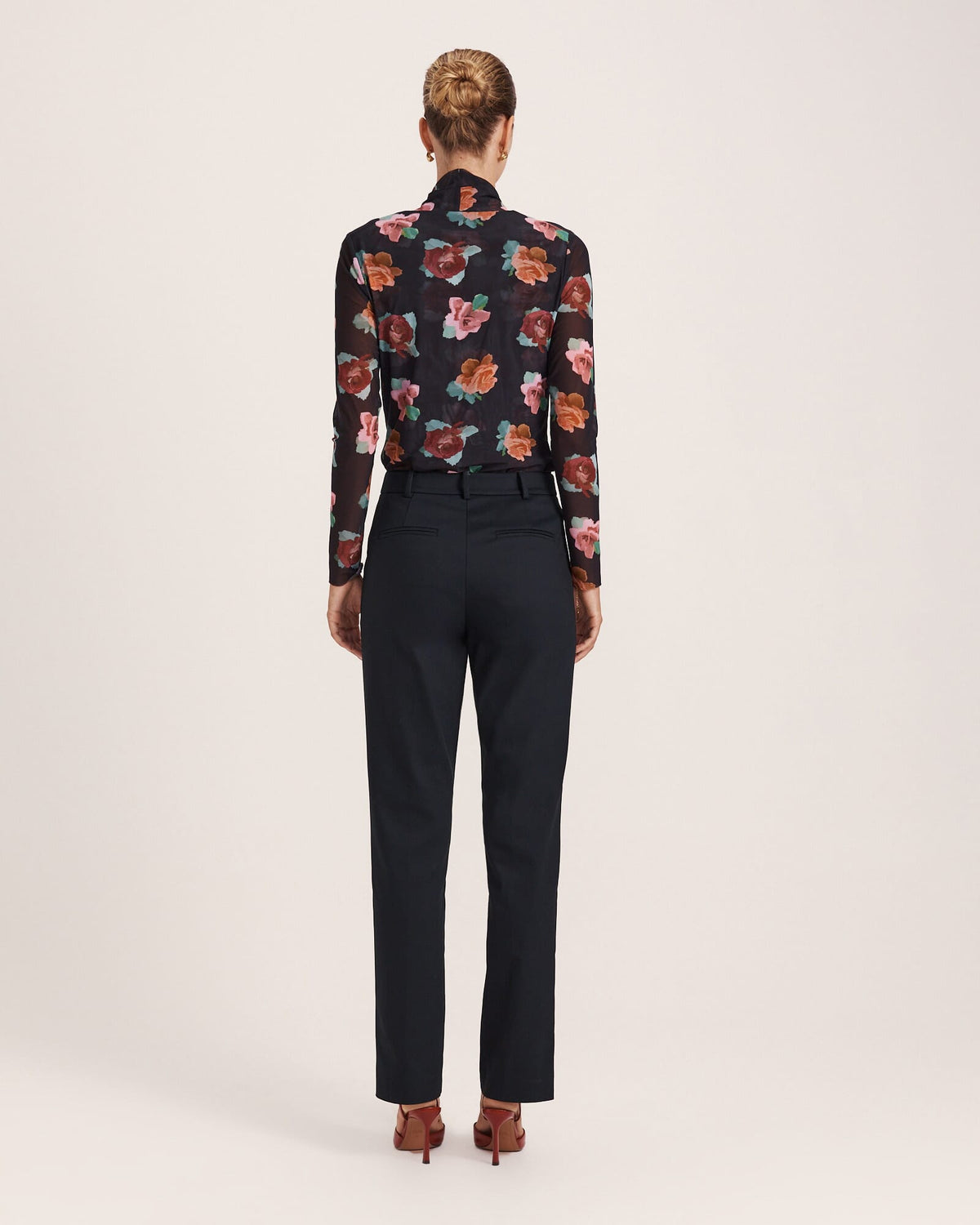 Tia Pintuck Slim Leg Pant
