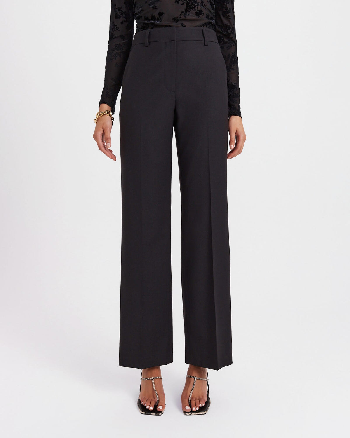 Celeste Wool Straight Leg Pant