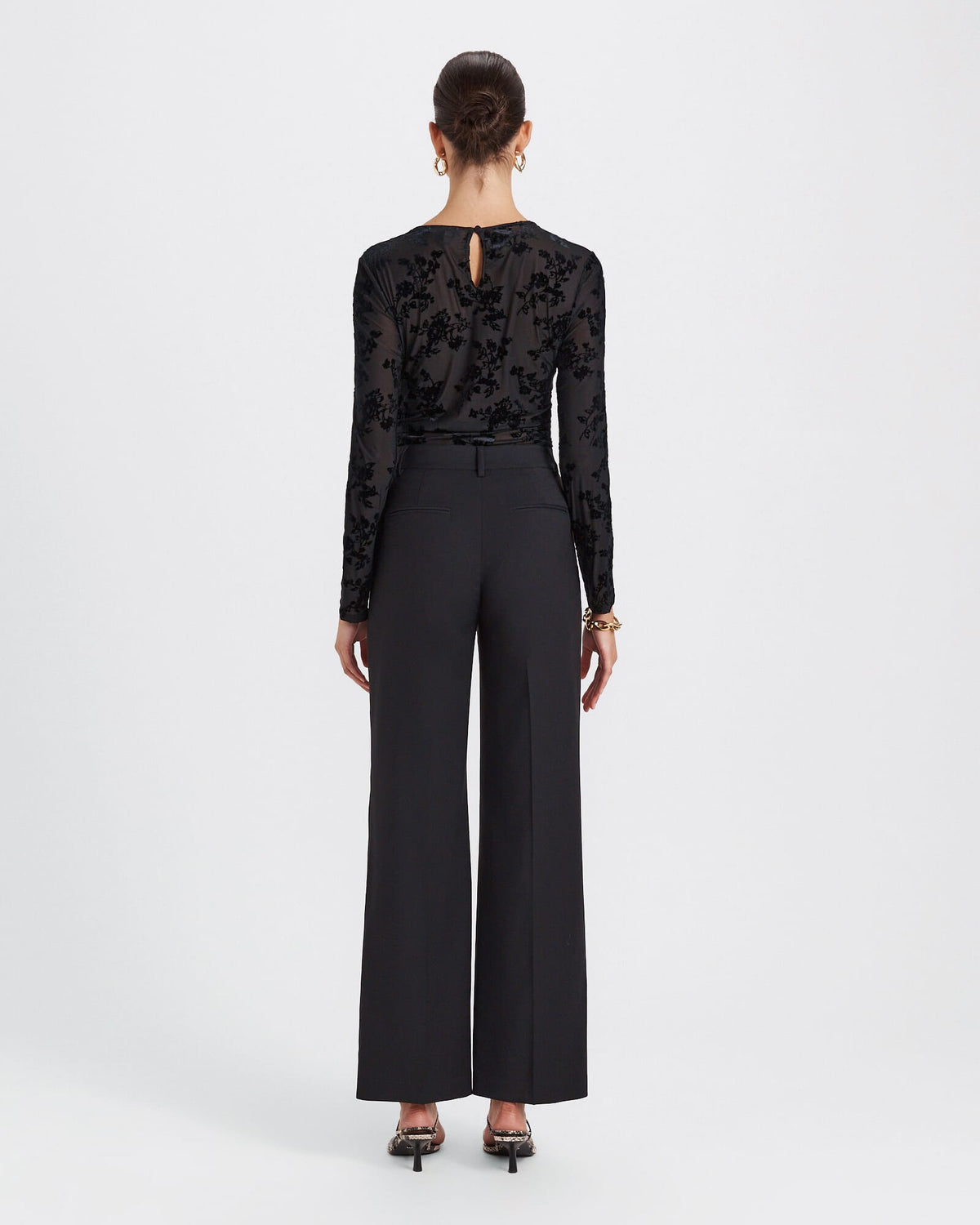 Celeste Wool Straight Leg Pant