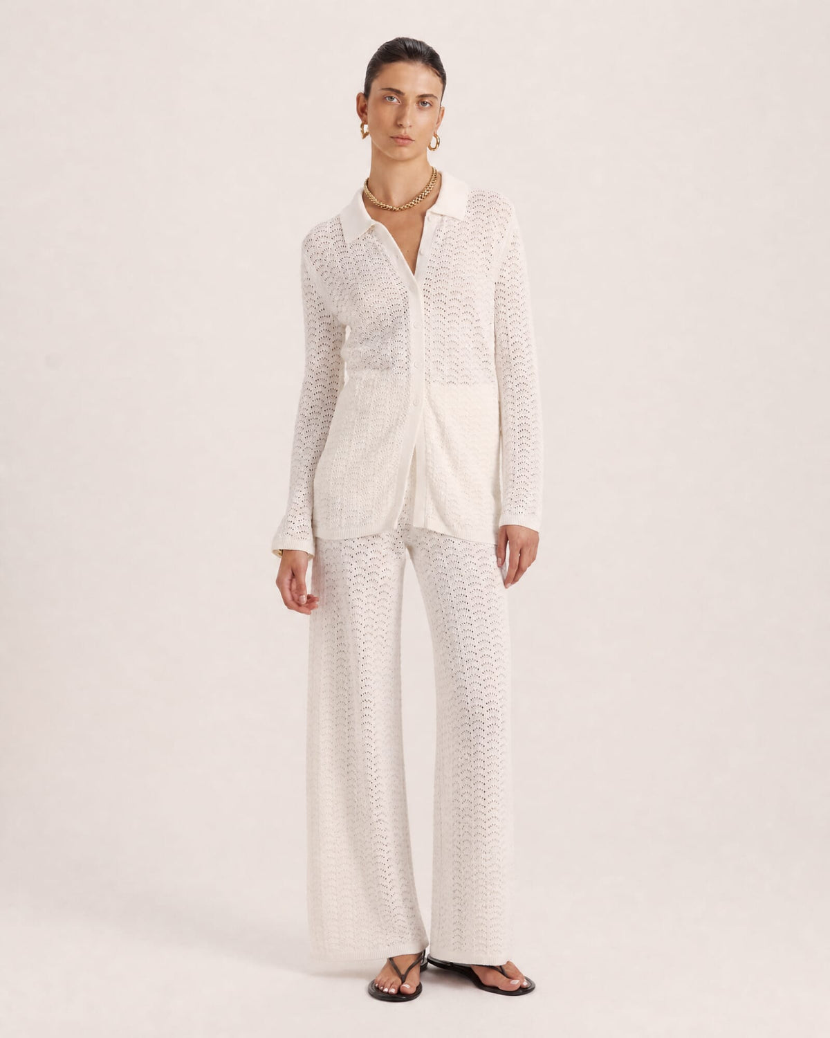 Prue Cotton Crochet Pant