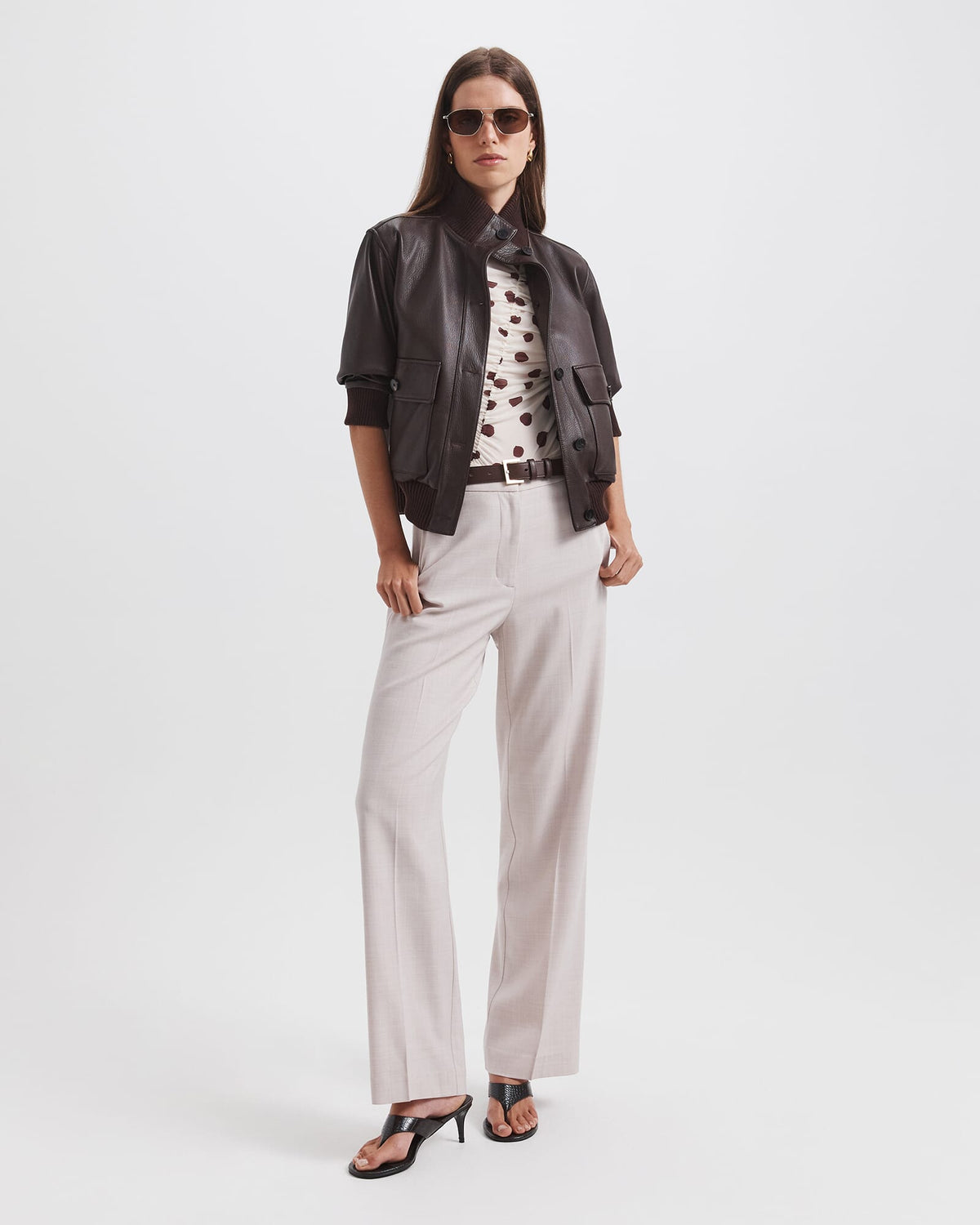 Celeste Wool Straight Leg Pant