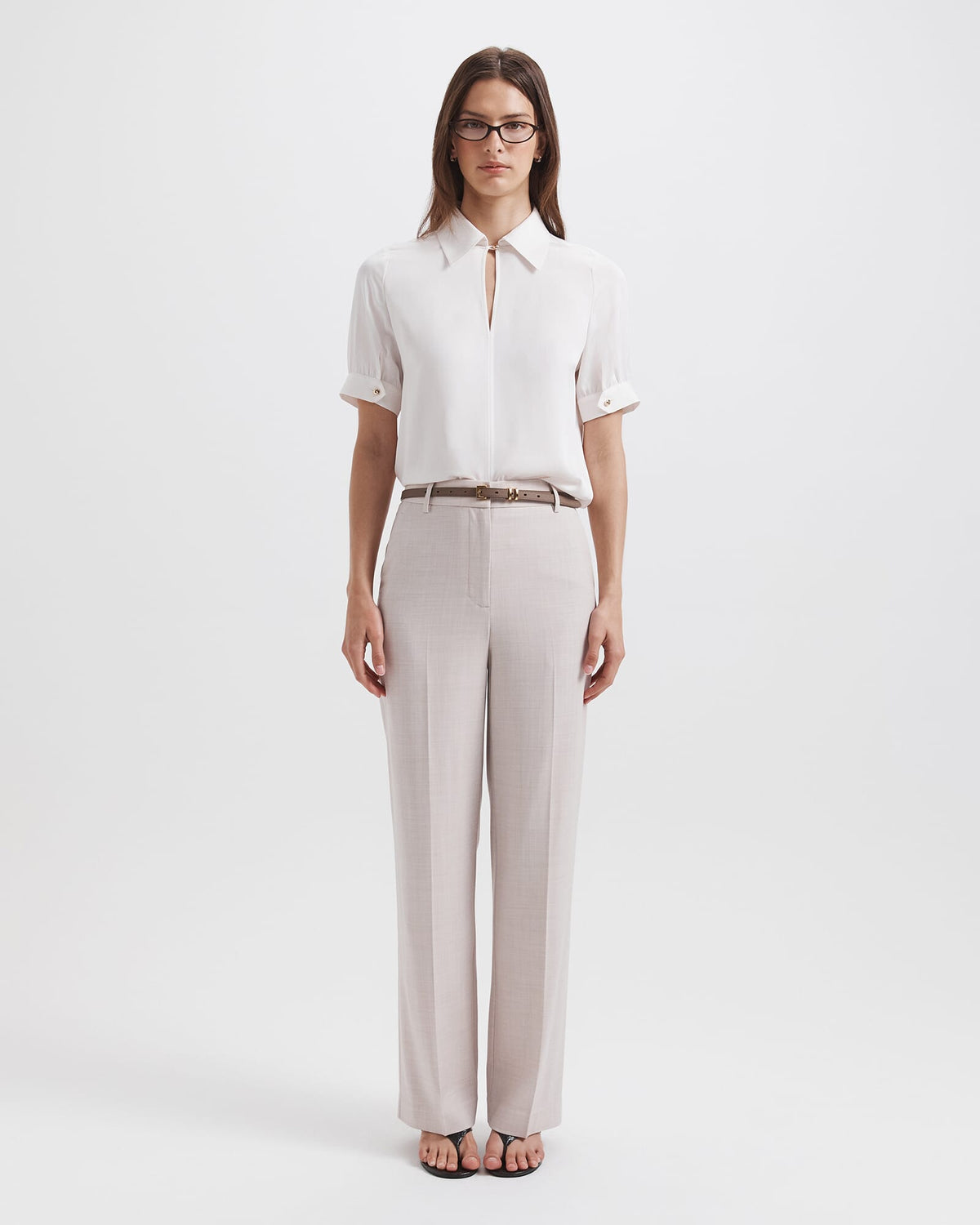 Celeste Wool Straight Leg Pant