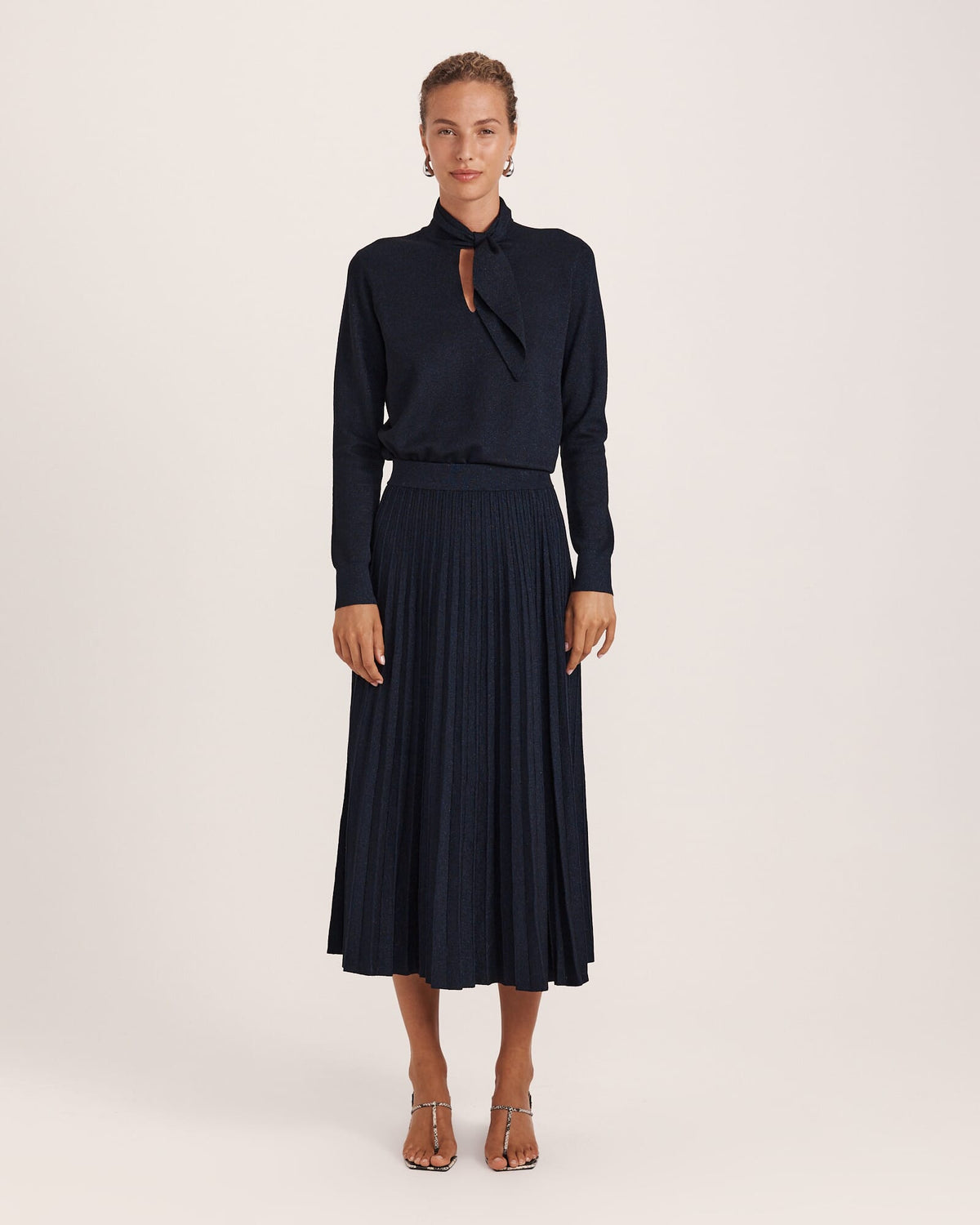 Mariya Sparkling Knit Skirt