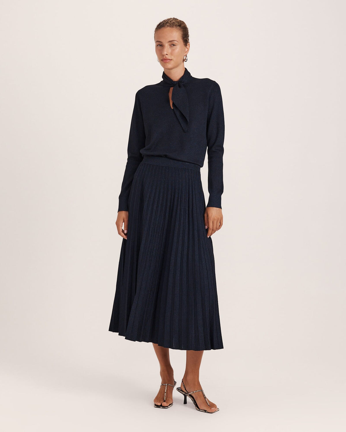 Mariya Sparkling Knit Skirt