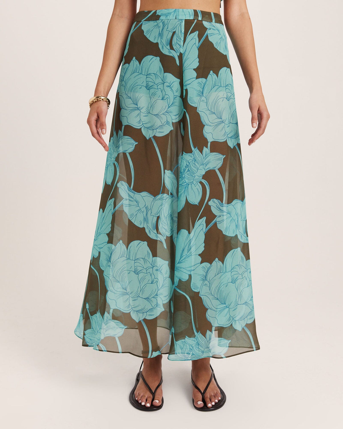 Verdisa Silk Maxi Skirt