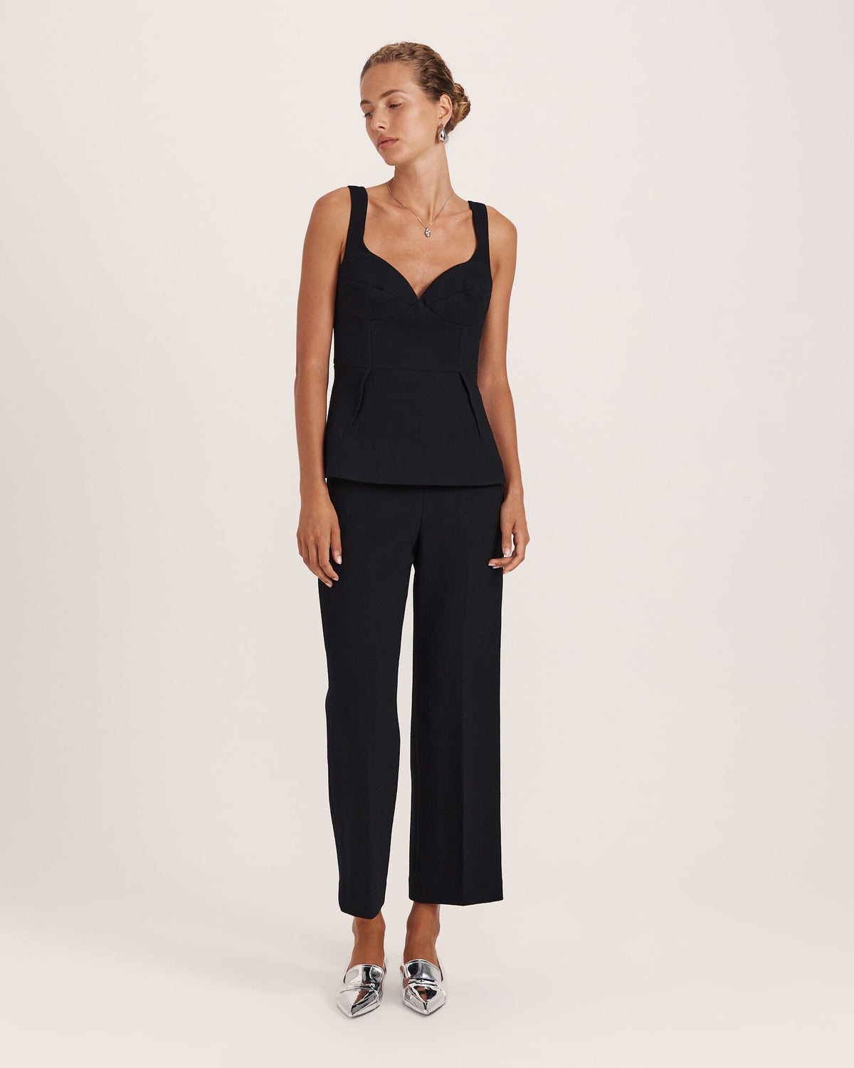 Raya Wool Peplum Top