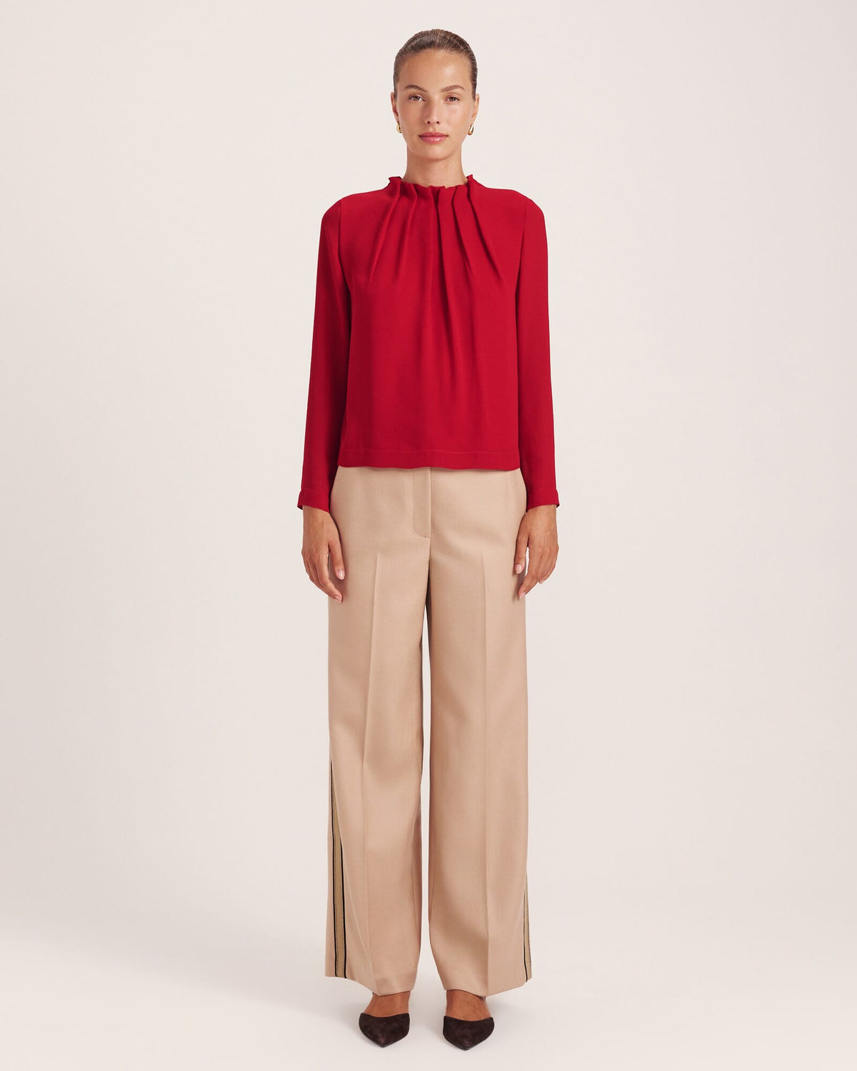 Willa High Neck Long Sleeve Top