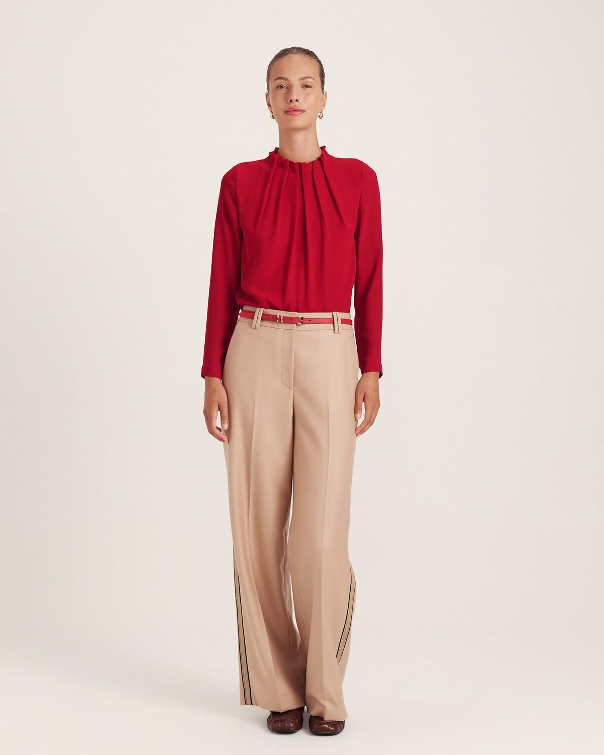 Willa High Neck Long Sleeve Top